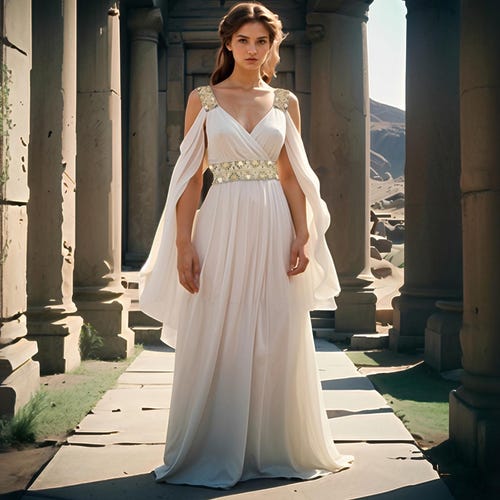 Greek, One Shoulder Dress Inspired From Ancient Greek Godness - Etsy