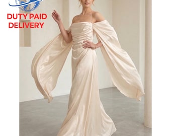 Elegante vestido toga de diosa griega para mujer / Disfraz inspirado en el Renacimiento / Traje de cosplay de fantasía medieval para Halloween