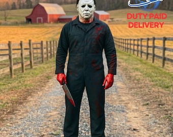 Disfraz de asesino oscuro / Traje de terror para Halloween / Traje de cosplay espeluznante