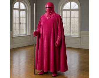 Disfraz de terciopelo rosa de la Guardia Real Imperial, traje de cosplay de Palpatine
