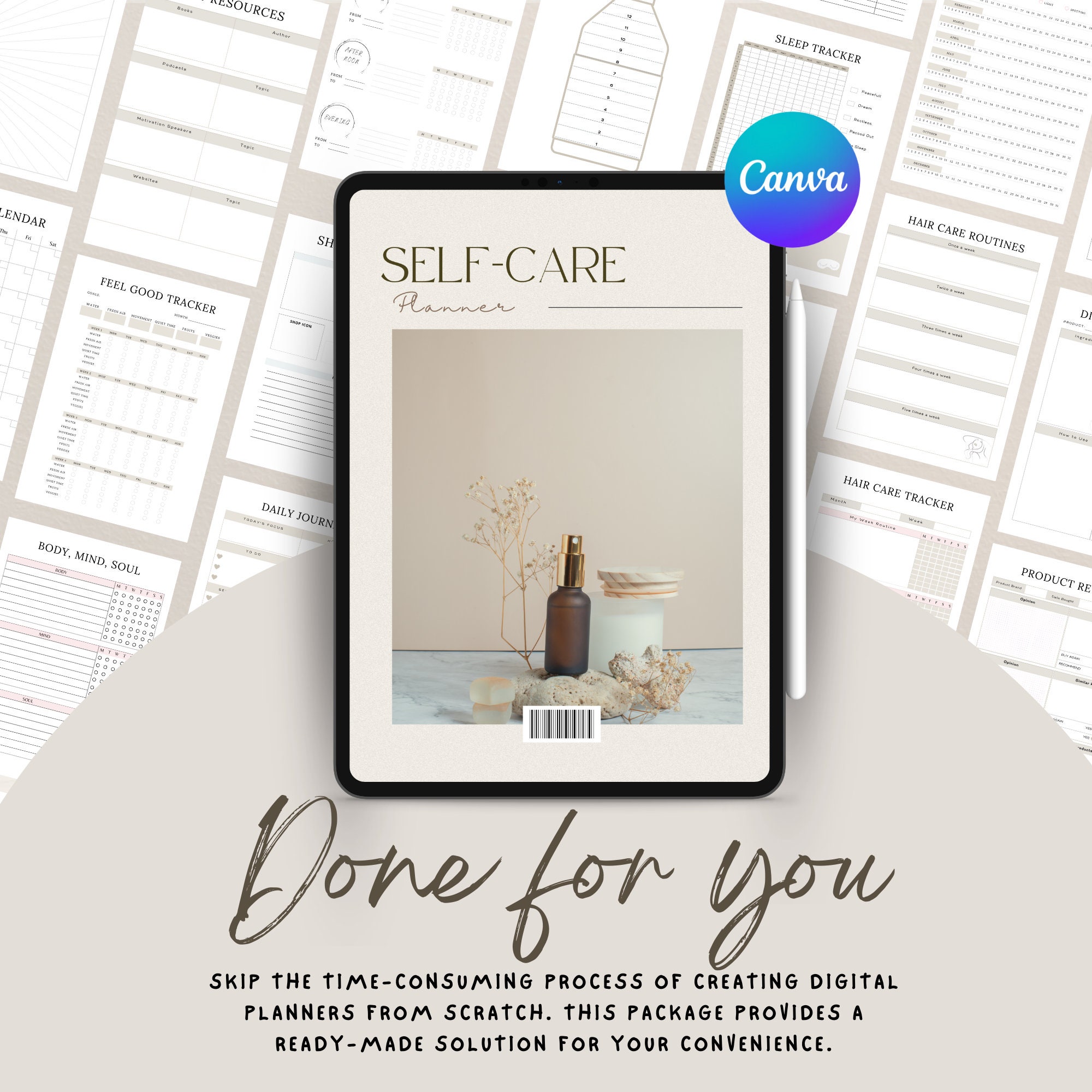 PLR Self Care Planner, Master Resell Rights, Plr Planner, PLR Digital ...