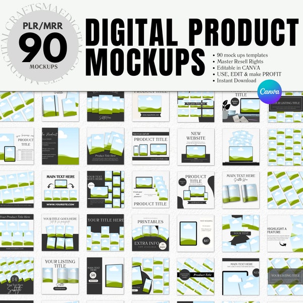 PLR Digital Mockups | Master Resell Rights | PLR Digital Products | done for you | Plr Mockups | MRR resell | dfy | Private Label Rights