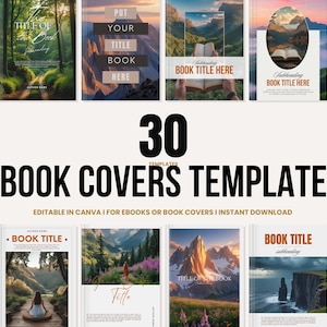 Book Cover Template | eBook cover Digital Book Cover Canva Template book cover design ebook cover design 30 book designs Canva, mrr, resell