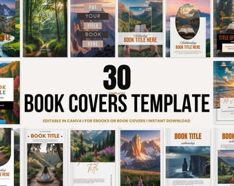 Book Cover Template | eBook cover Digital Book Cover Canva Template book cover design ebook cover design 30 book designs Canva, mrr, resell