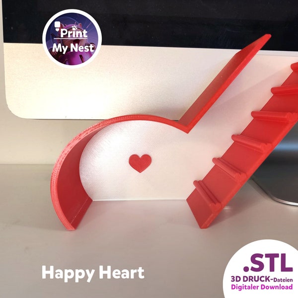 1 fichier STL pour l'impression 3D, boîte à montres en forme de cœur, accessoires pour petits animaux à imprimer soi-même, pour hamsters nains, souris, cadeau pour les amoureux des animaux