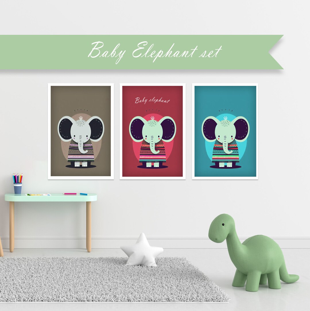 Elephant Posters for Wall Decorationelephant Posters/ Etsy