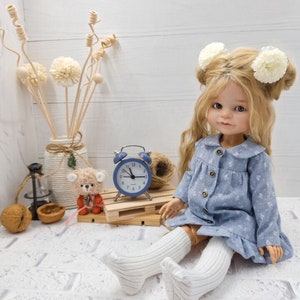 Paola Reina doll clothes  for 13&quot; dolls, dress   Les Chieries, Minouche, Coroll