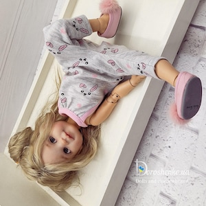 Paola Reina Overalls, jumpsuit Pink bunny для 13&quot; doll, Les Chieries, Minouche, Coroll
