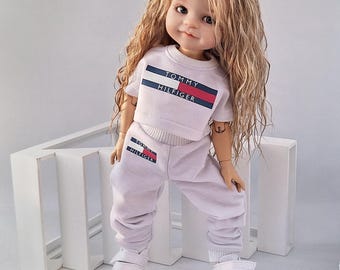 Paola Reina doll sport outfit, Clothes for doll, Sweatshirt sweatpants for doll Paola Reina