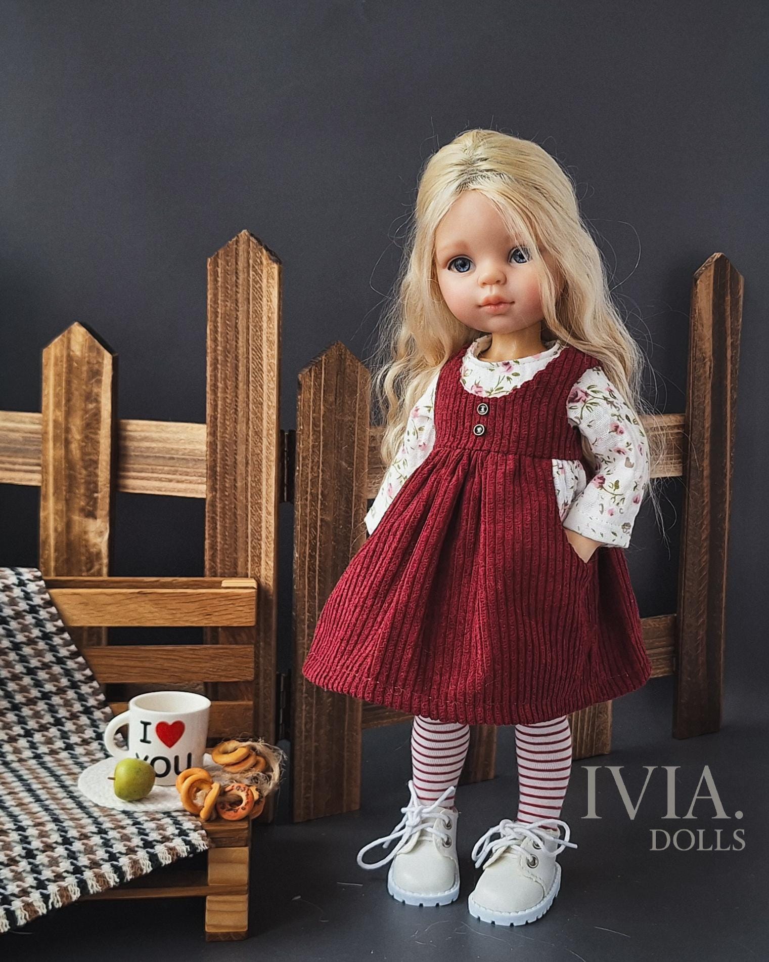Paola Reina 人形とニットの服のセット Paola Reina 人形とニットの服のセット 【公式通販】