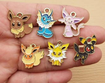 10pcs Cartoon Charm Jewelry Accessories Diy Making Necklace Earring Keychain Phone Pendant Alloy Metal Gold Plated