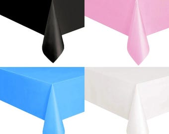 Solid Color Disposable Tablecloth, Party Table Cover