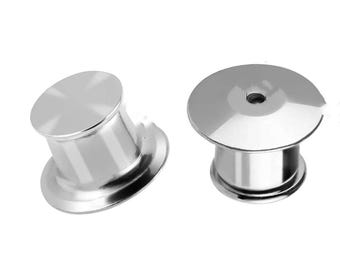 10/30/50 Pieces Locking Pin Backs Metal Pin Backs Locking Pin Keepers Locking Clasp For DIY Enamel Brooch Badge Jewelry Making