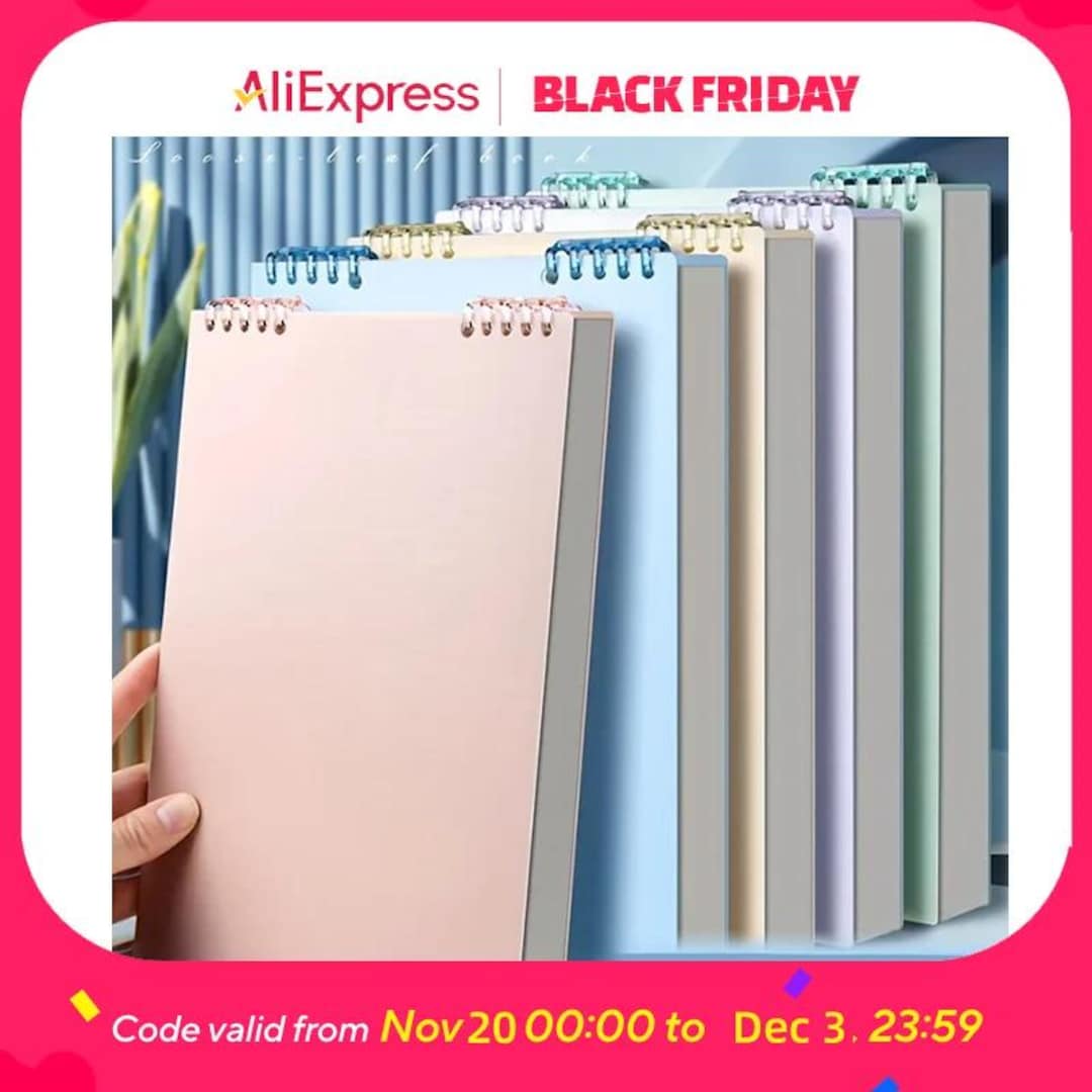 Refillable Spiral Notebook - Top-flip Binding, Detachable Pages, A5 ...