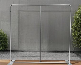 32mm Diameter Tubular Aluminum Frame with Oversized Base for Party Wedding Backdrop Stand Veil Stand Flower Stand