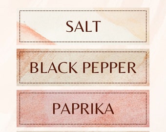 Gewürzetiketten Etiketten Kitchen Label Spice Stickers Spice Labels Download