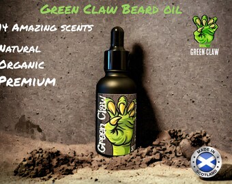 premium organic natural beard oil by green claw