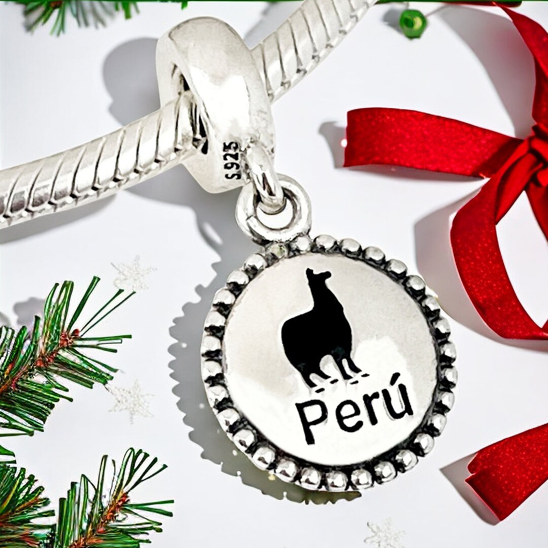 Pandora Peru Lima Dangle Charm Love Travel Pendantdangle Etsy