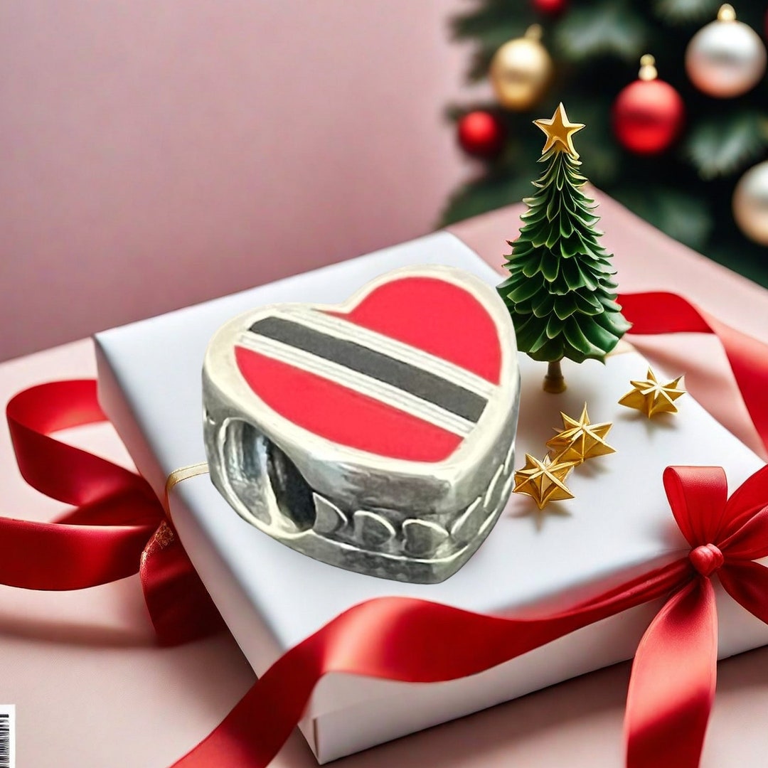 Pandora Trinidad and Tobago Flag Exclusive Charm,bead Charms,charms for