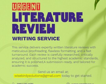 Literature Review Writing Service