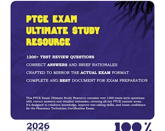 2025 PTCE Exam Prep: 1200+ Questions & Answers