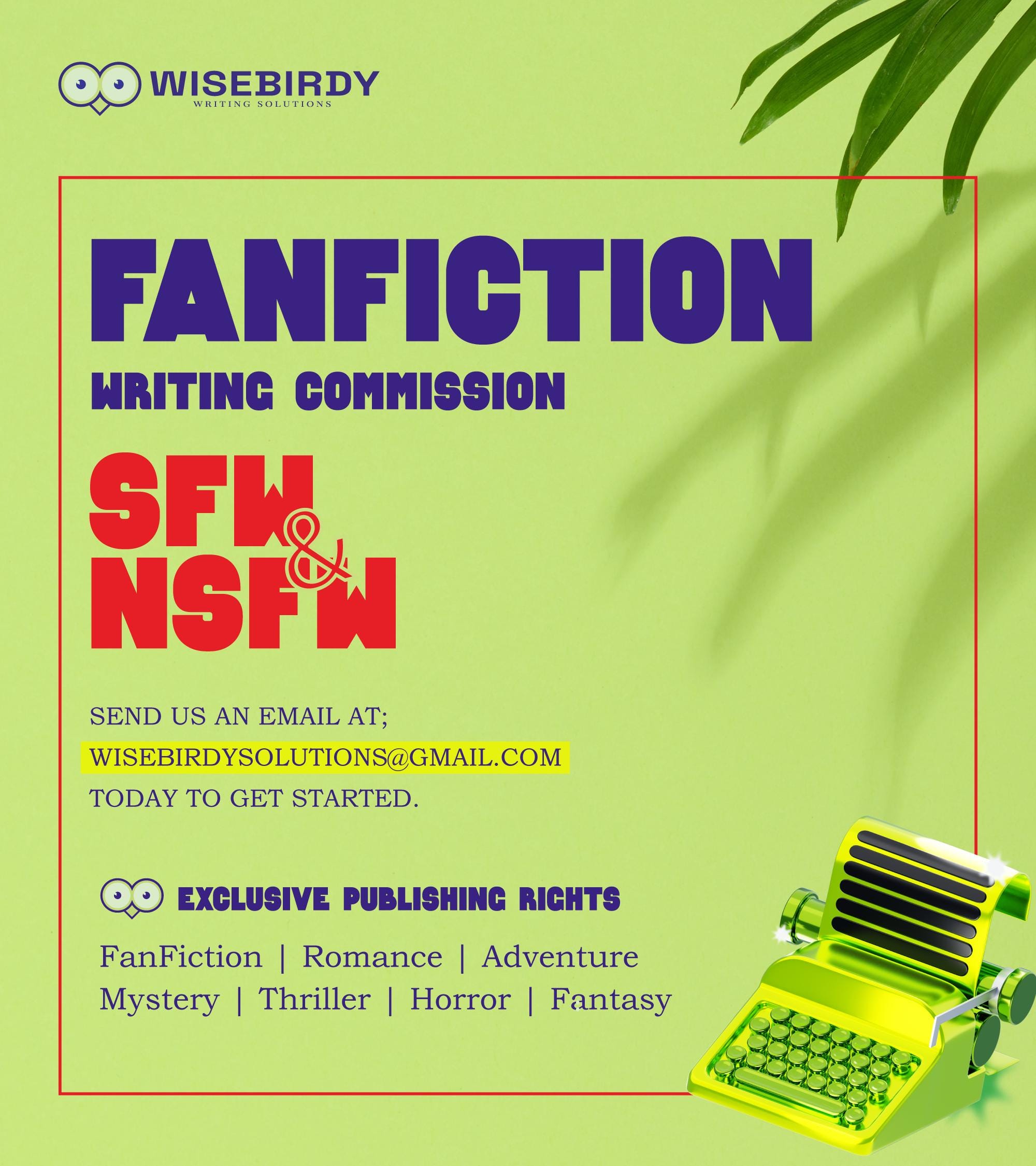 Custom Fanfiction Writing Commission | Original Fanfiction Stories | Professional Ghostwriting | Fan Fiction | FanFic