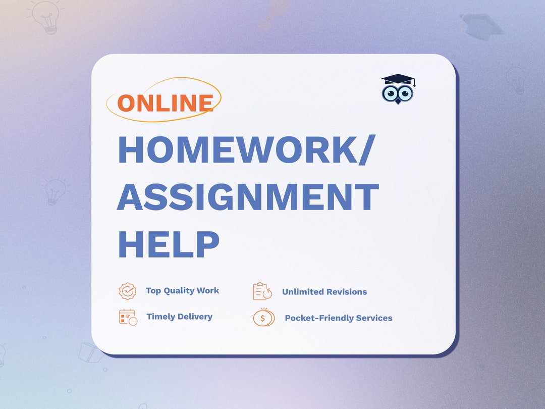 Homework/assignment Help Online Course, College Essay Help ...