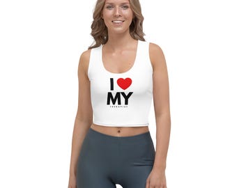 Cropped tanktop I Heart My Therapist Graphic