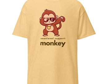 Emotional Support Monkey Classic Graphic Tee