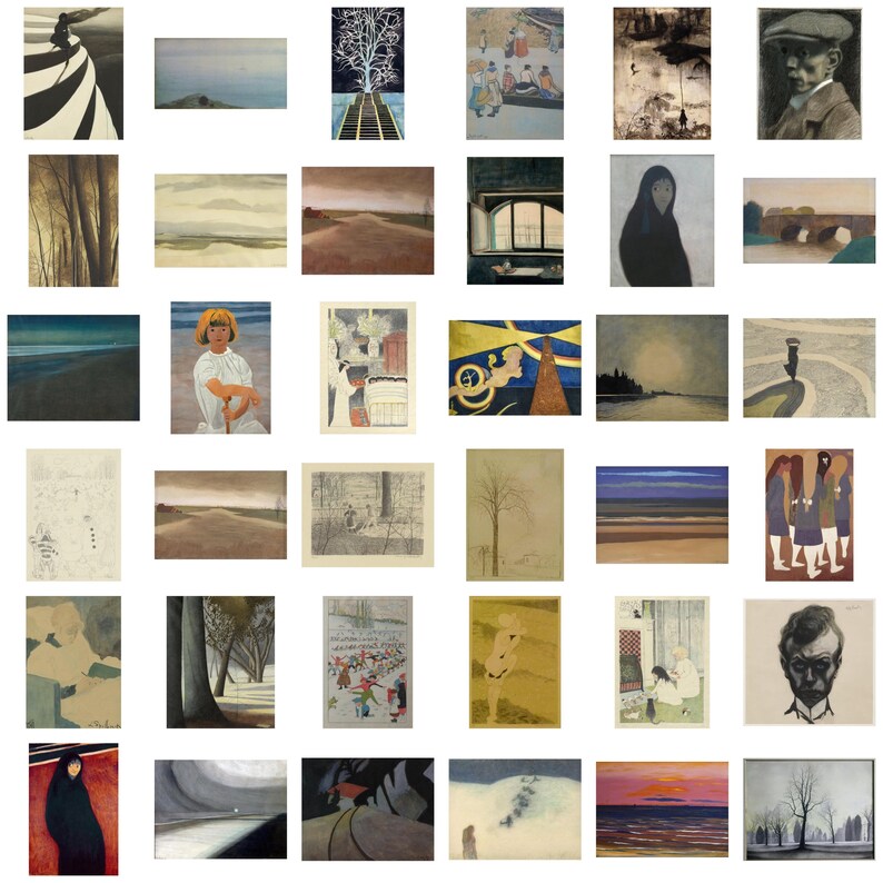 Leon Spilliaert Art Collection: 250+ High-Res Symbolist Paintings (Digital Print Set) image 4