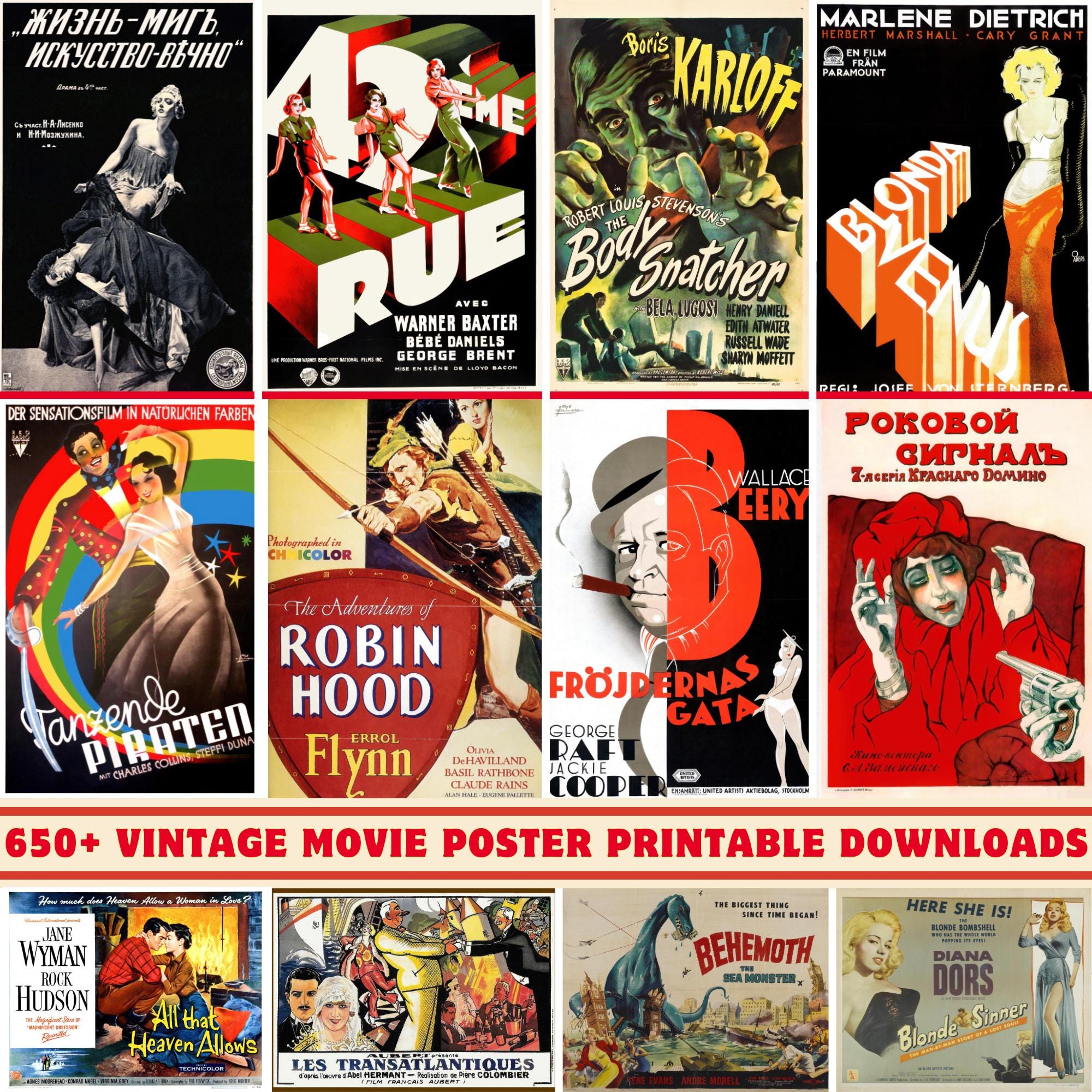 650 Vintage Film Poster 1910-1965 Collection 300 DPI Printable Classic Cinema Wall Art Retro Aesthetic Movie Posters home Decor - Etsy 650-vintage-film-poster-1910-1965-collection-300-dpi-printable-classic-cinema-wall-art-retro-aesthetic-movie-posters-home-decor-etsy