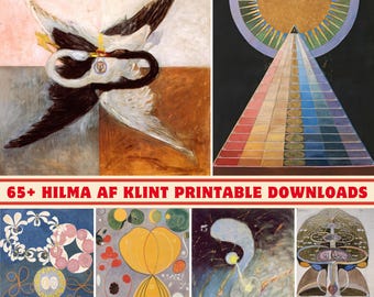 Hilma af Klint Art Collection: 65+ High-Res Abstract Prints (Digital Download