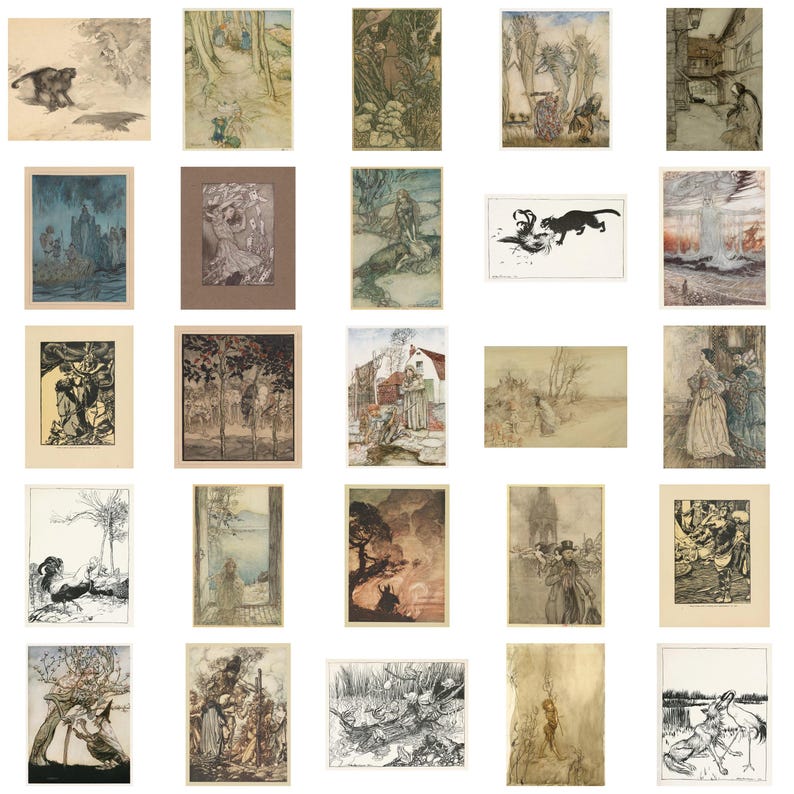 Arthur Rackham Art Collection: 230+ High-res Vintage Illustrations ...