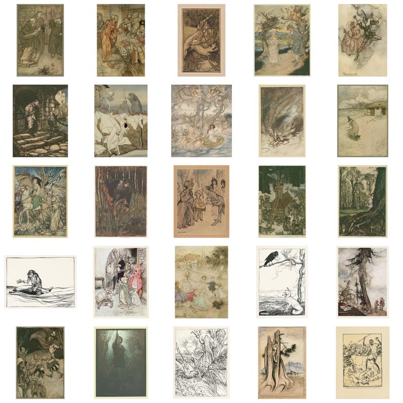 Arthur Rackham Art Collection: 230+ High-res Vintage Illustrations ...
