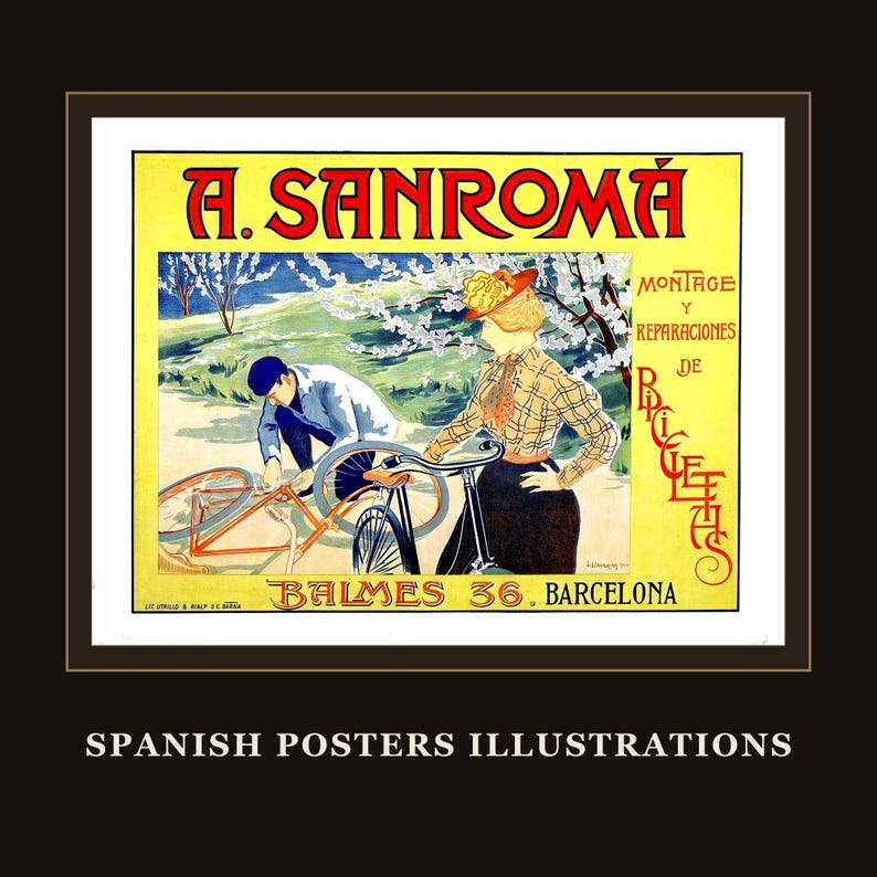 700+ Vintage Spanish Poster Collection: Retro Art Prints (Digital Download) image 2
