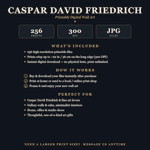 Coleção de Arte Caspar David Friedrich: 256 Obras de Arte Imprimíveis em Alta Resolução (Conjunto de Impressões Digitais) imagem 3