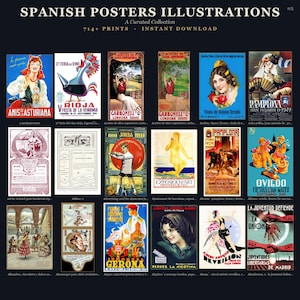 700+ Vintage Spanish Poster Collection: Retro Art Prints (Digital Download) image 10