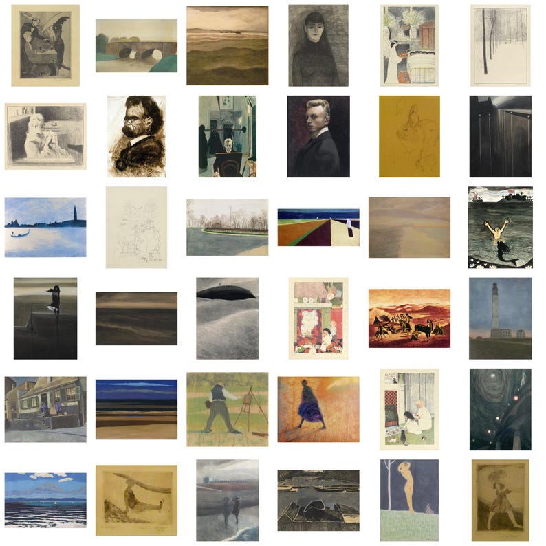 Leon Spilliaert Art Collection: 250+ High-Res Symbolist Paintings (Digital Print Set) image 7