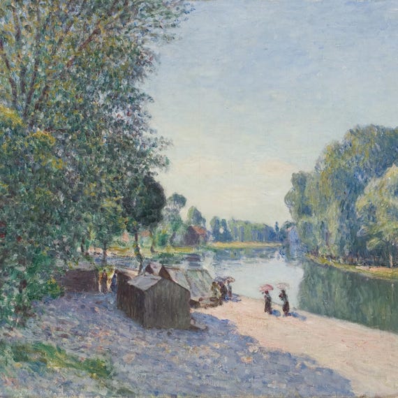 Alfred Sisley、砂のある海岸、希少画集画、新品高級額、額装付 Alfred Sisley Art Collection: 500+ Impressionist Landscape Prints