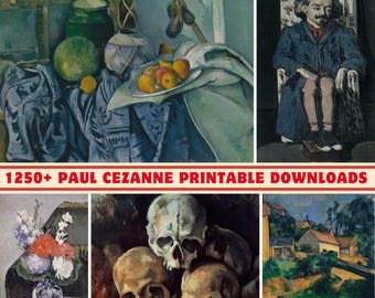 Paul Cezanne Art Collection: 1250+ High-Res Post-Impressionist Prints (Digital Download