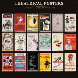 99 Vintage Theatrical Posters: Stage, Musical, Drama Art (300 DPI Printable) image 6