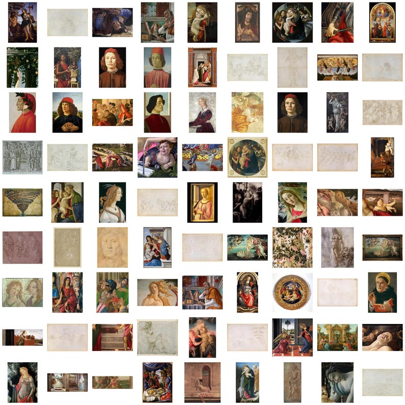 High Renaissance Drawings Collection Botticelli Renaissance Art Collection: 700+ High-res Prints (digital ...