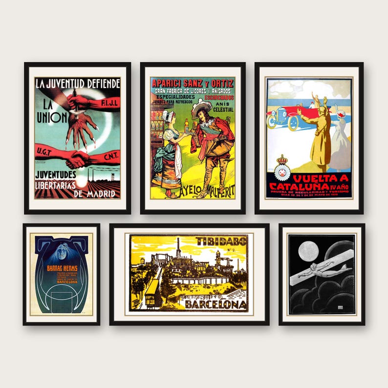 700+ Vintage Spanish Poster Collection: Retro Art Prints (Digital Download) image 11