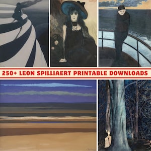 Leon Spilliaert Art Collection: 250+ High-Res Symbolist Paintings (Digital Print Set) image 1