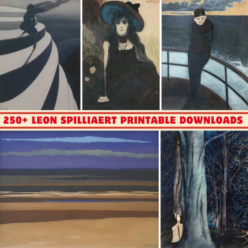 Leon Spilliaert Art Collection: 250+ High-Res Symbolist Paintings (Digital Print Set) image 1