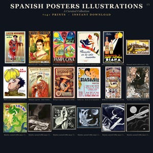 700+ Vintage Spanish Poster Collection: Retro Art Prints (Digital Download) image 18
