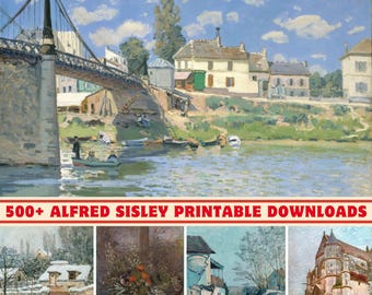 Colección de arte de Alfred Sisley: más de 500 láminas de paisajes impresionistas (descarga digital)