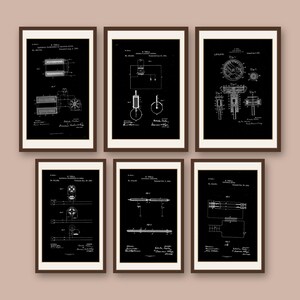 Nikola Tesla Patents Art Print Set | Engineering Inventions Decor (Digital Download) image 7
