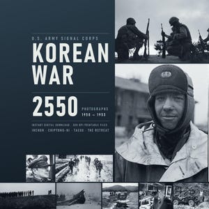 Korean War Photos: 2000+ Historical Military Images (300 DPI Printable)