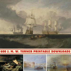 J. M. W. Turner Art Collection: 600+ High-Res Printable Paintings (Digital Print Set)